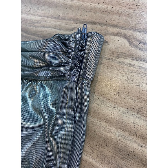 Vintage PG Collections Ginger Bort Silver Llamé High Waist Pants Size 10 MINT - Picture 5 of 10